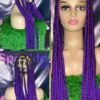 Box Braid bold purple