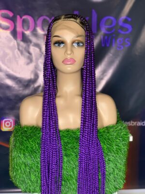 Box Braid bold purple