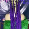 Box Braid bold purple