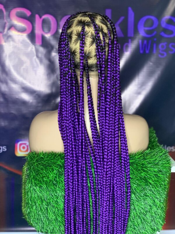 Box Braid bold purple