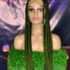 36-Inch Box Braid Wig in Camouflage Green