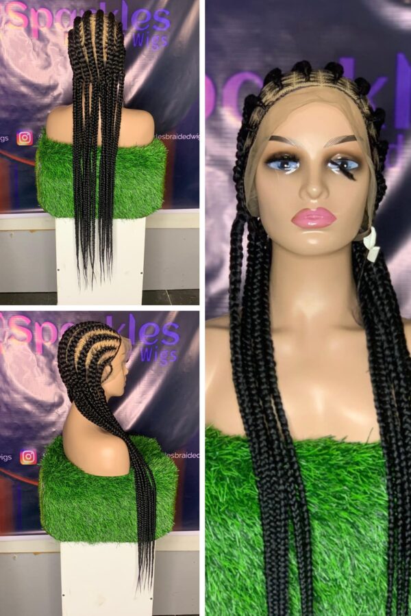 All Back Stitches Wig